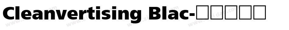 Cleanvertising Blac字体转换